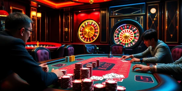 Experience high-stakes excitement at https://hz88.my/ with thrilling poker games and colorful casino chips.