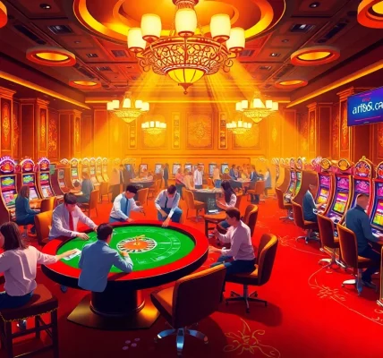 Experience the excitement of a casino with lively players at https://af88.mba/ enjoying poker, roulette, and thrilling slot machines.