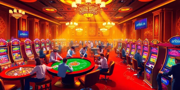 Experience the excitement of a casino with lively players at https://af88.mba/ enjoying poker, roulette, and thrilling slot machines.