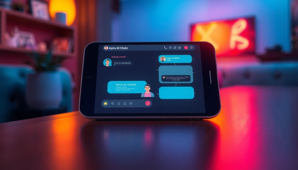 Engaging AI chat interface featuring a friendly character for porn ai chat enthusiasts.